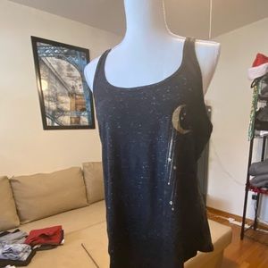 Vintage feel metallic moon tank